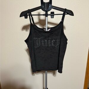 Juicy Couture Black Camisole with Embellished Logo